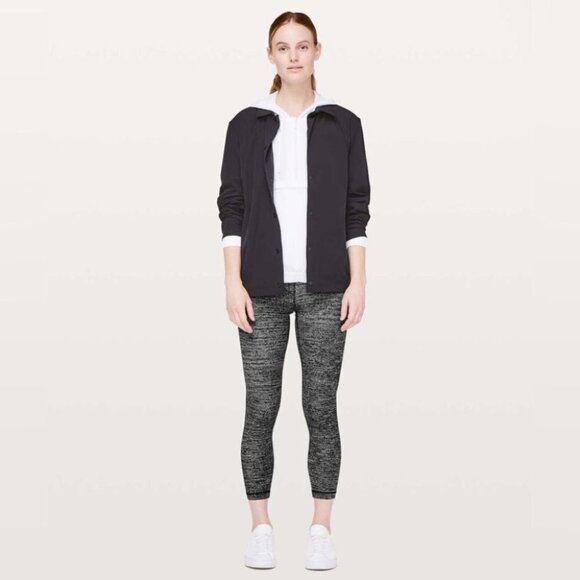 Lululemon Align Pant II *25" Leggings Twillines Ice Grey Black High Rise Waist - Picture 3 of 16